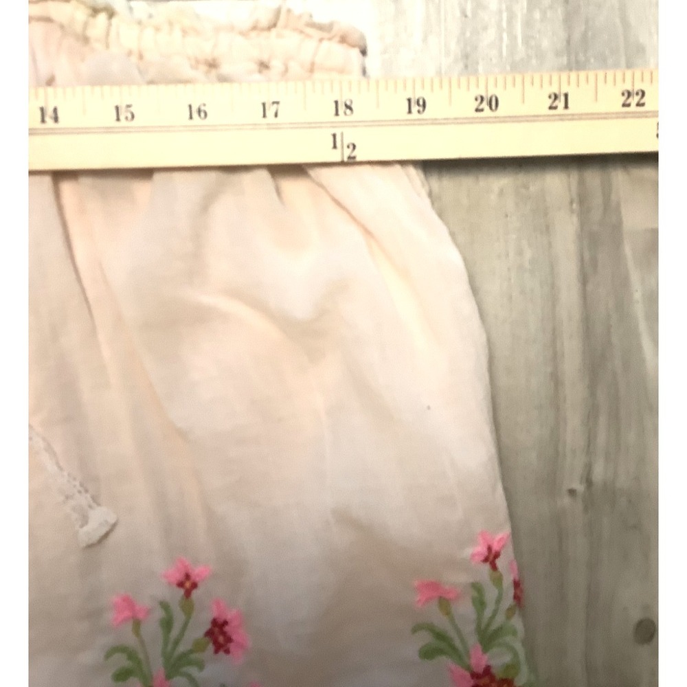 Free People Halter Strappy Golden Hour Embroidered Floral Women's Tank - L - Picture 6 of 10